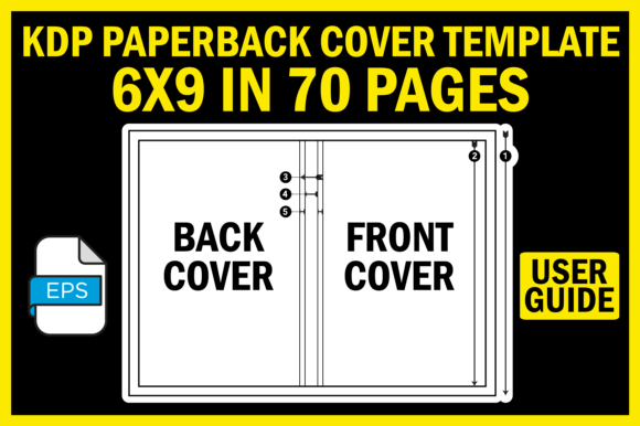 Download KDP Cover Template 6X9 in 70 Pages - 70 pages Collection