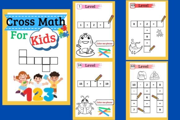 Download Cross Math Puzzle for Kids (70 Pages) - 70 pages Collection