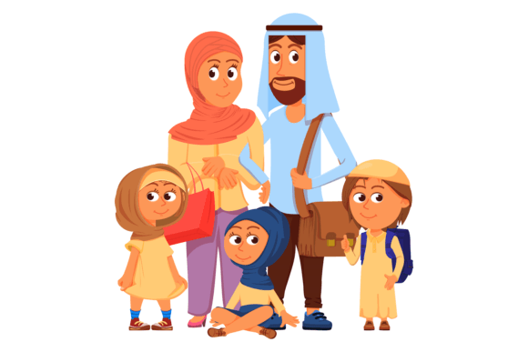 Download Muslim Family Characters. Islamic Parent - Parent Collection