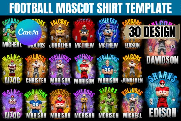 Download Editable Football Mascot Shirt Template - Mascot shirt template Collection