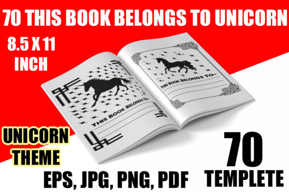 Download 70 PAGES THIS BOOK BELONGS to UNICORN - 70 pages Collection