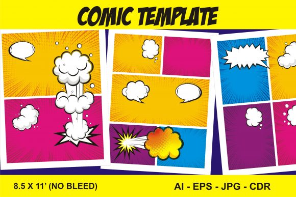 Download Comic Blank Template Vector - Blank template Collection